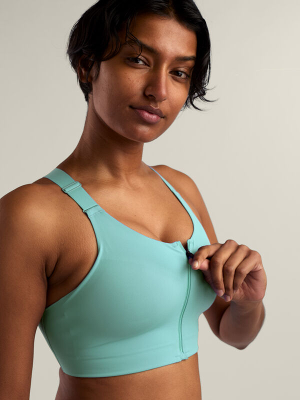 On Running Endurance Front Zip Bra High Impact Bra