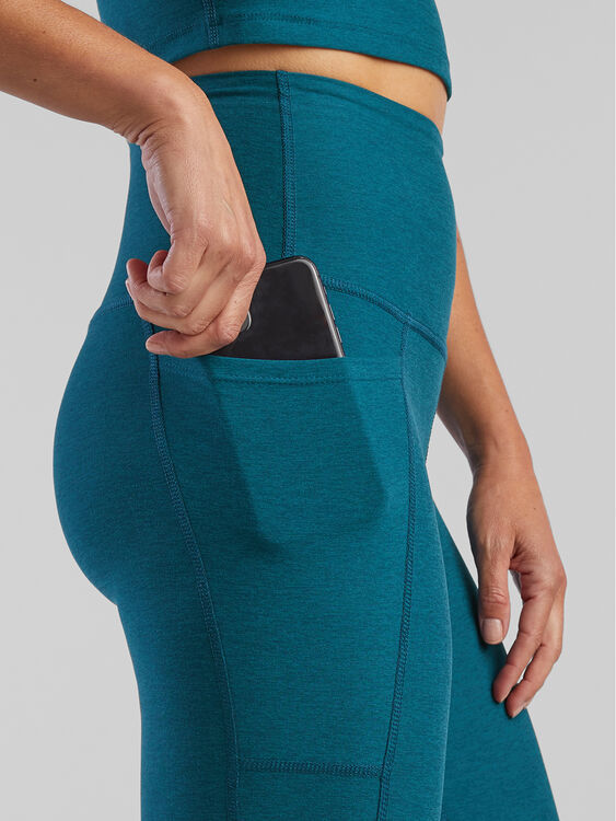 Teal High-Waist Tech Pocket Legging