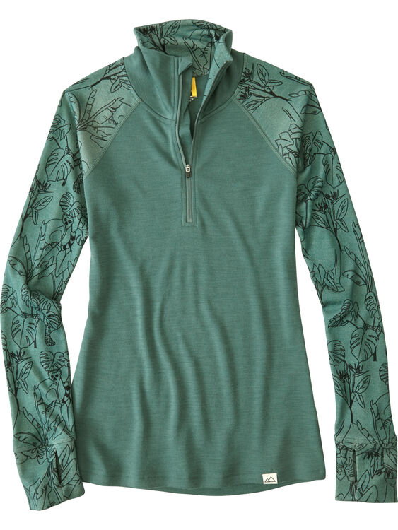 What the Bluff 1/2 Zip Long Sleeve Top, , original