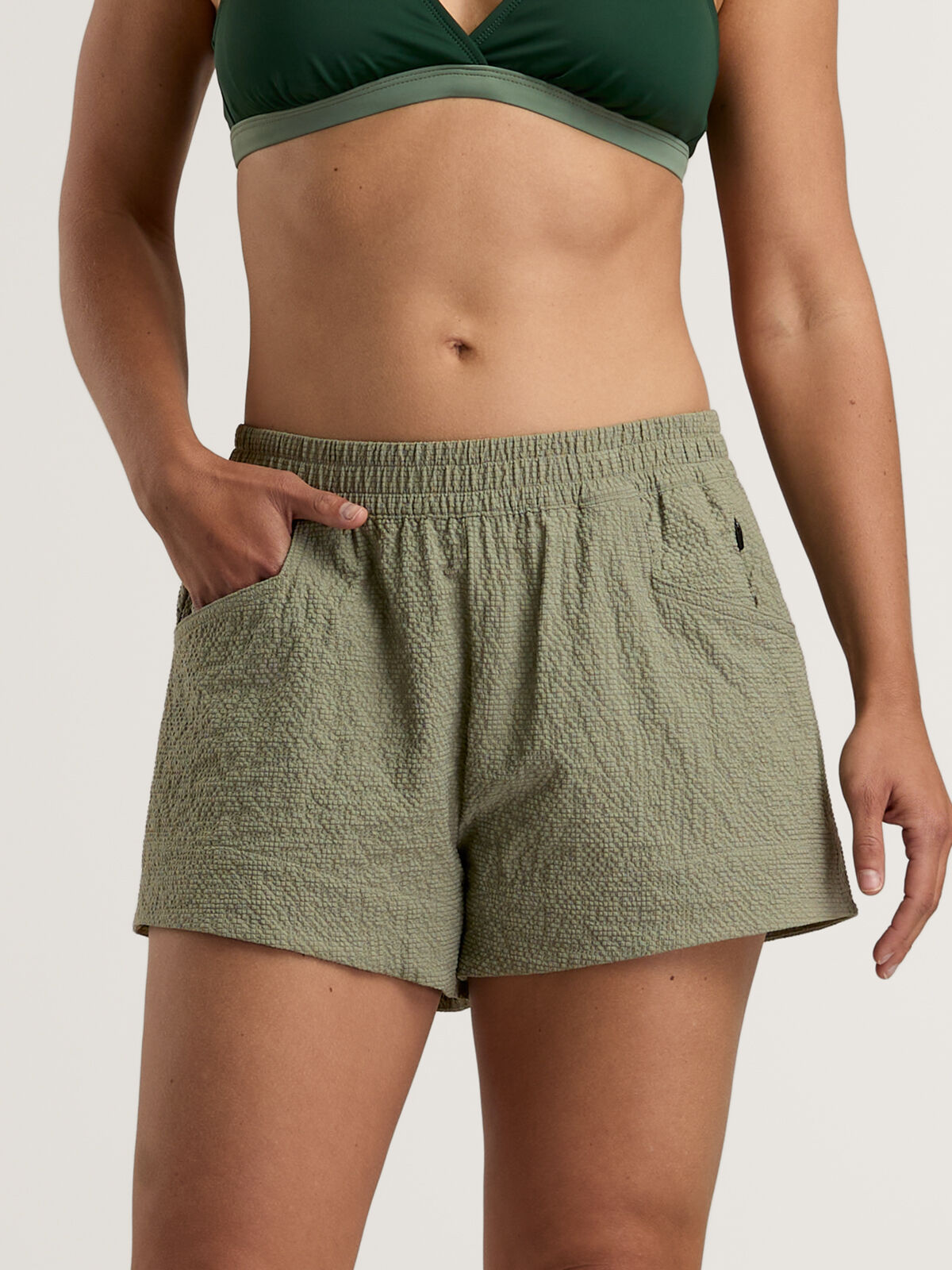 Coastal Sol Textured Shorts – Quick-Dry Travel Shorts | Title Nine