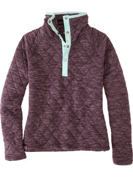Power Up Quilted Snap Pullover