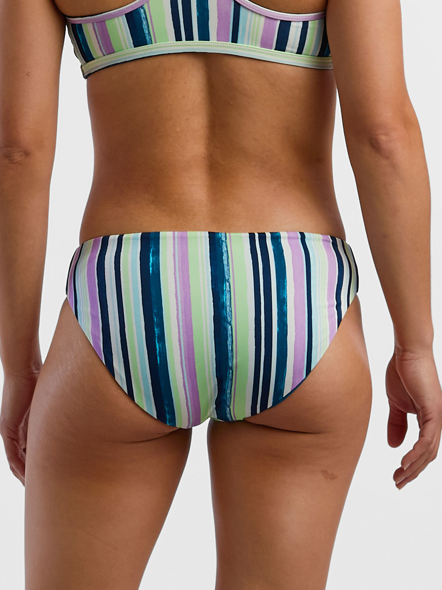 Tidal Reversible Bikini Bottom - Watercolor Stripe, , original