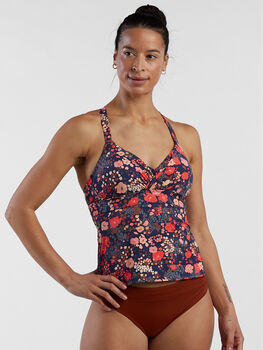 Free Tech Women's Blouson Tankini Swimsuit Top 