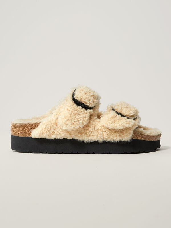 Arizona Platform Shearling Sandals, , original