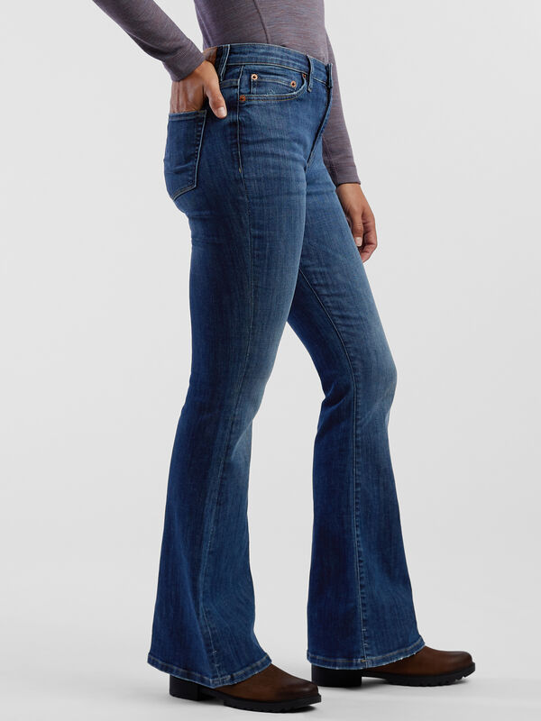 Performance High Rise Flare Jeans, , original