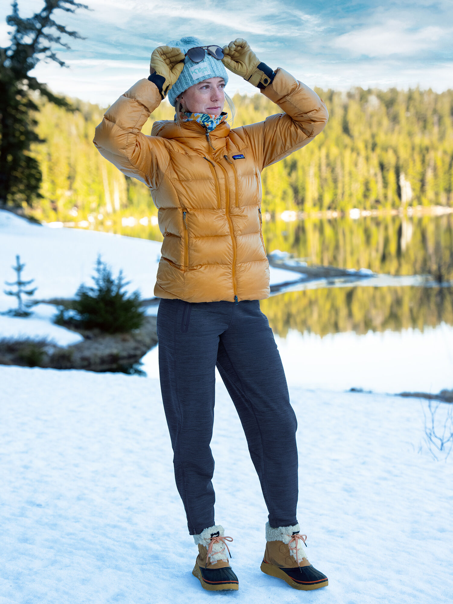 Crash Fleece Lined Barrel Pants, , model