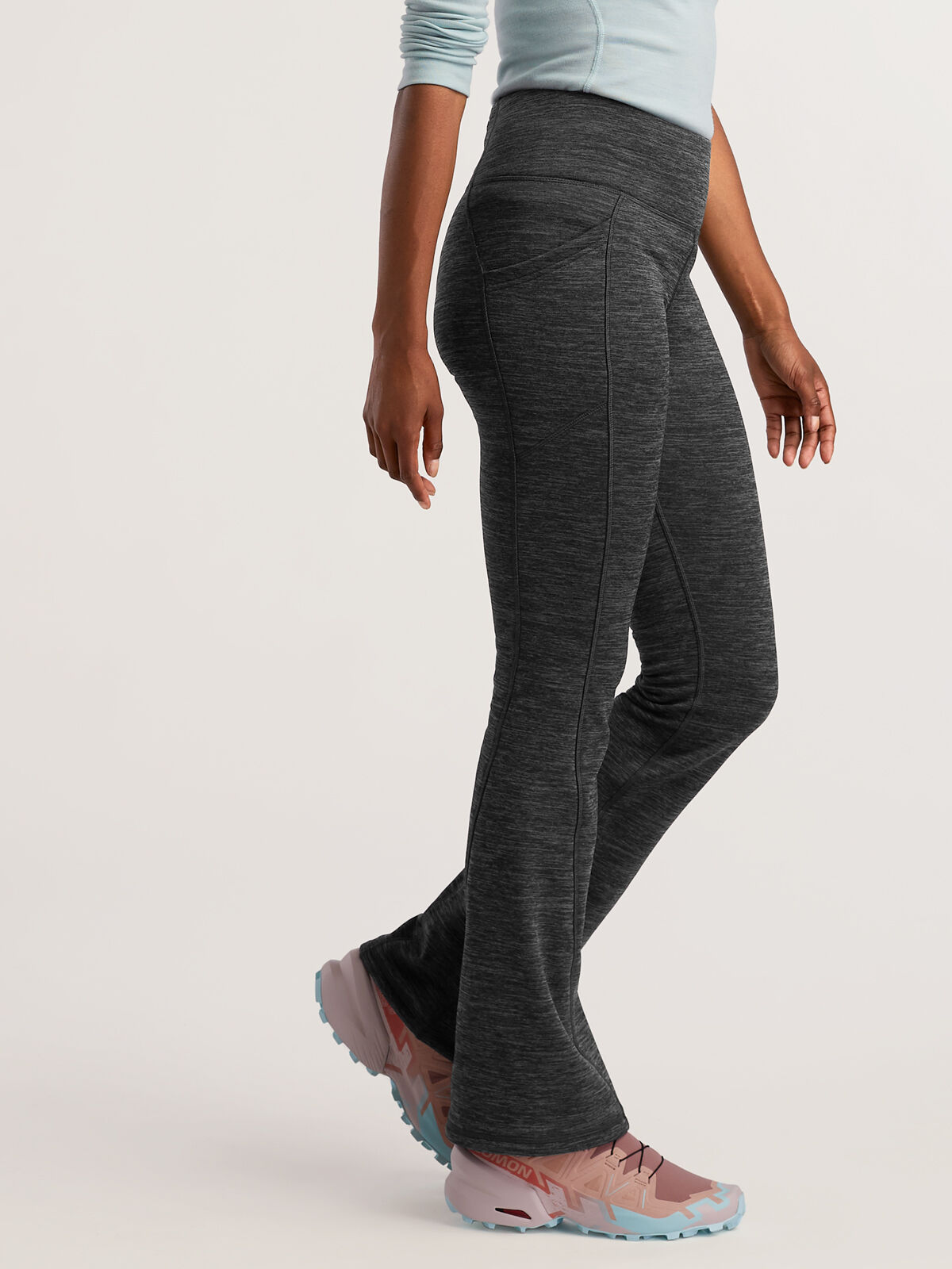 Women's Fleece Lined Flare Pants: Crash - Petite Outlet