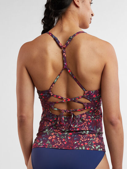 Tidal Rave Underwire Tankini Top - Floral Frenzy: Image 5