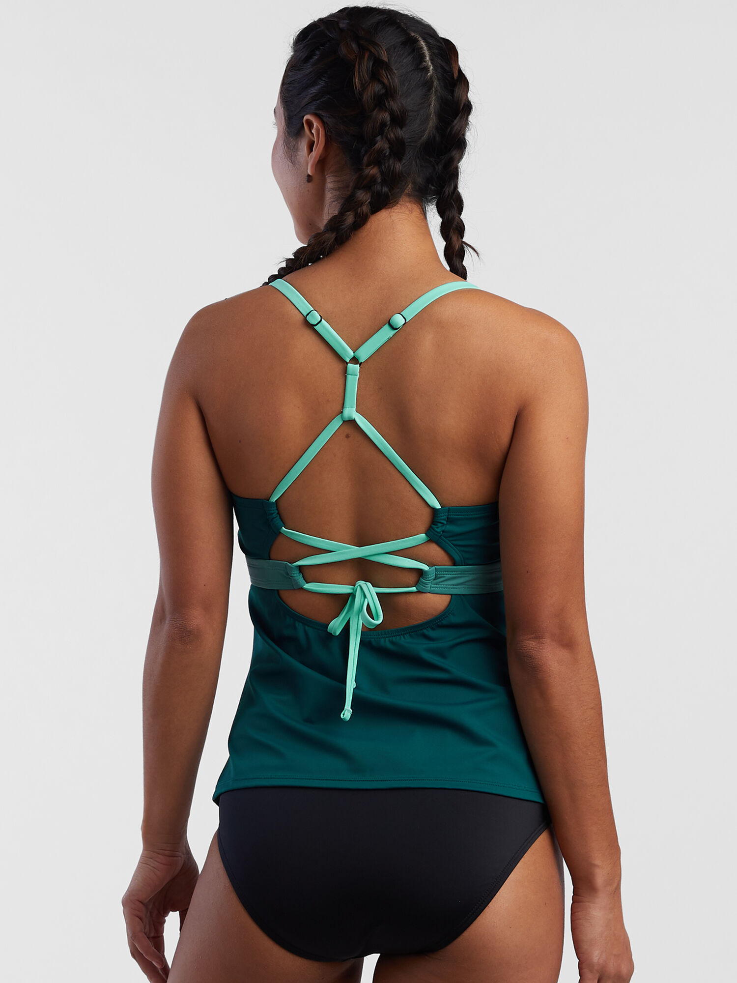 Tidal Rave Underwire Tankini Top - Colorblock, , original
