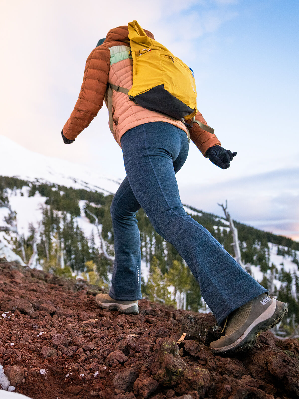 Crash Polartec Petite Bootcut Pants Heathered