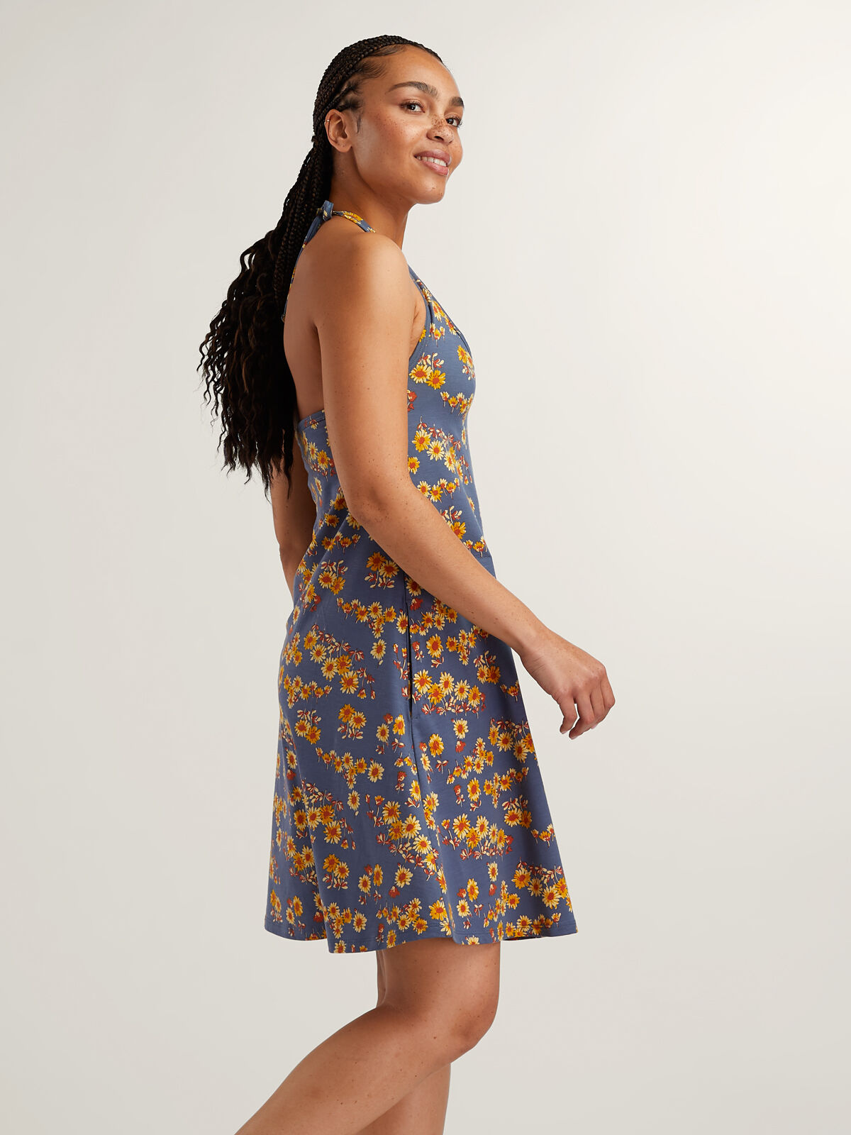 Toad & Co Samba Halter Dress with Built-in Bra | Title Nine