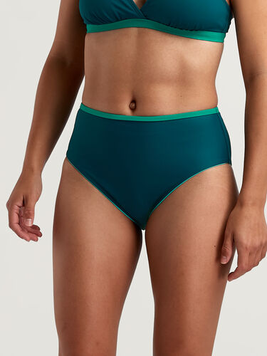 Riptide High Waisted Bikini Bottom - Colorblock