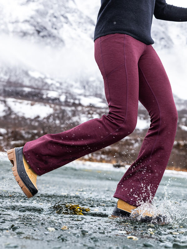 Crash Fleece Lined Flare Pants - Petite, , original