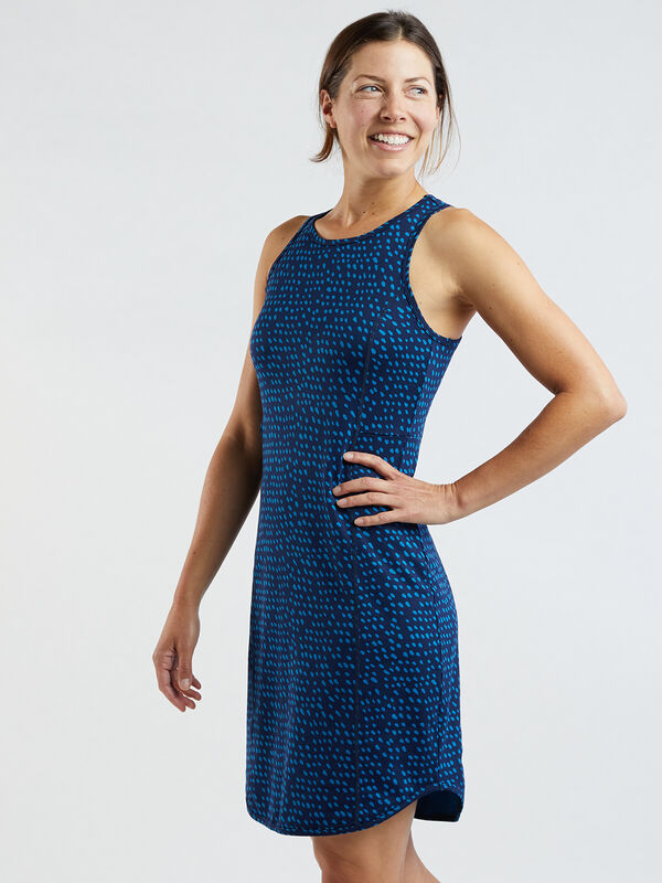 Alpha Racerback Dress - Batik Dot, , original