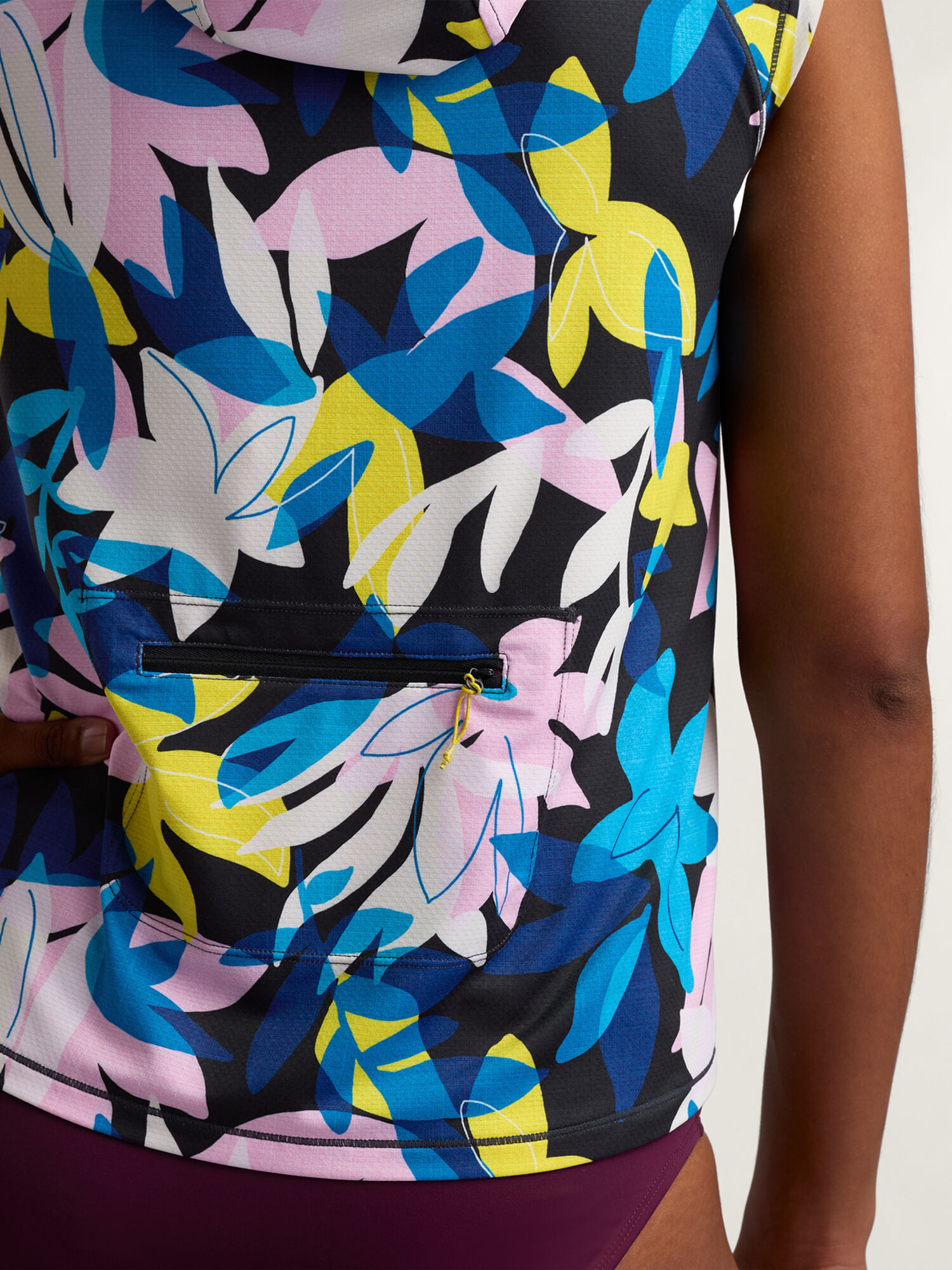 Sunbuster 1/4 Zip Cap Sleeve Hoodie, , original