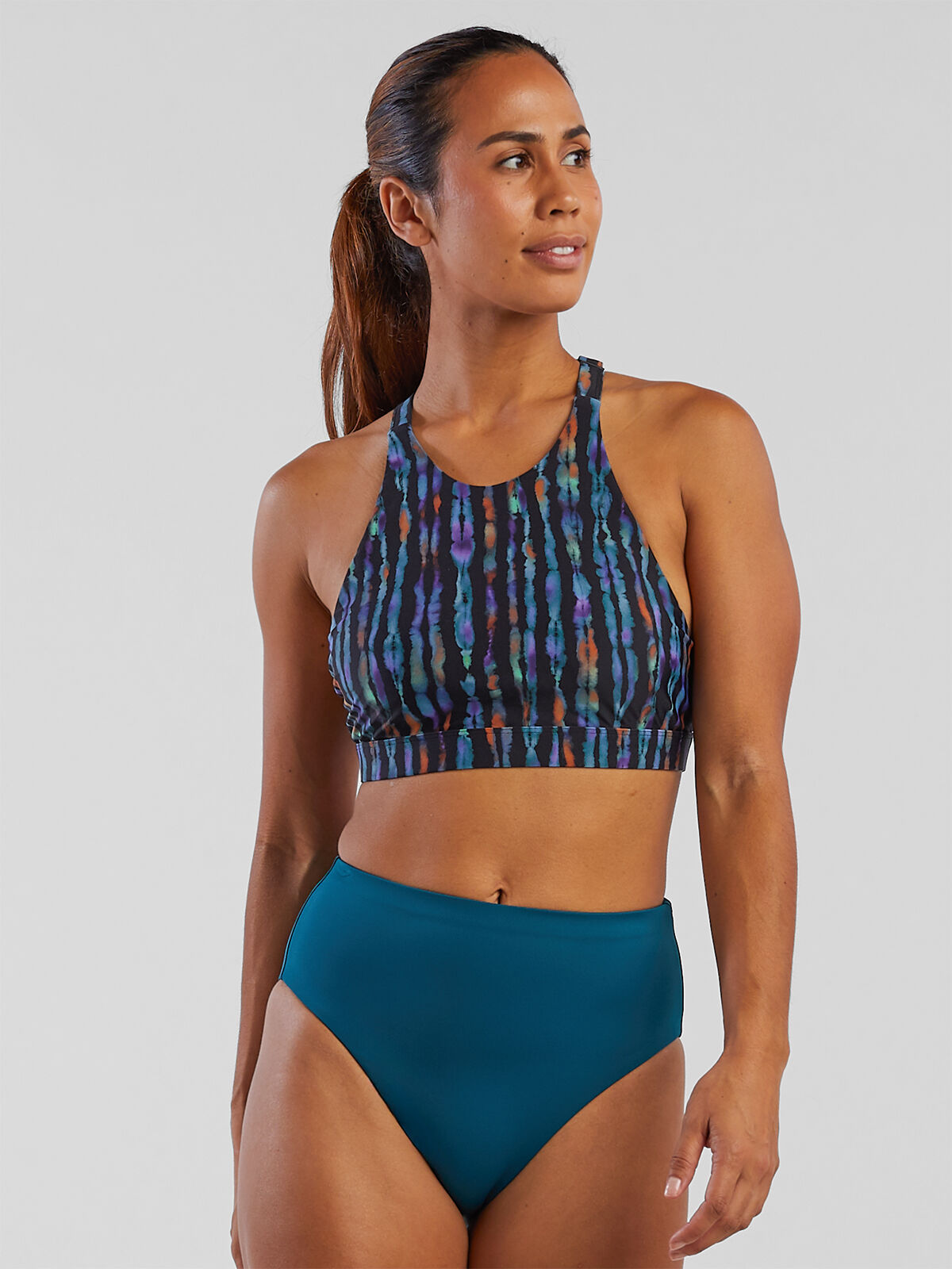 Women's high clearance neck bikini top