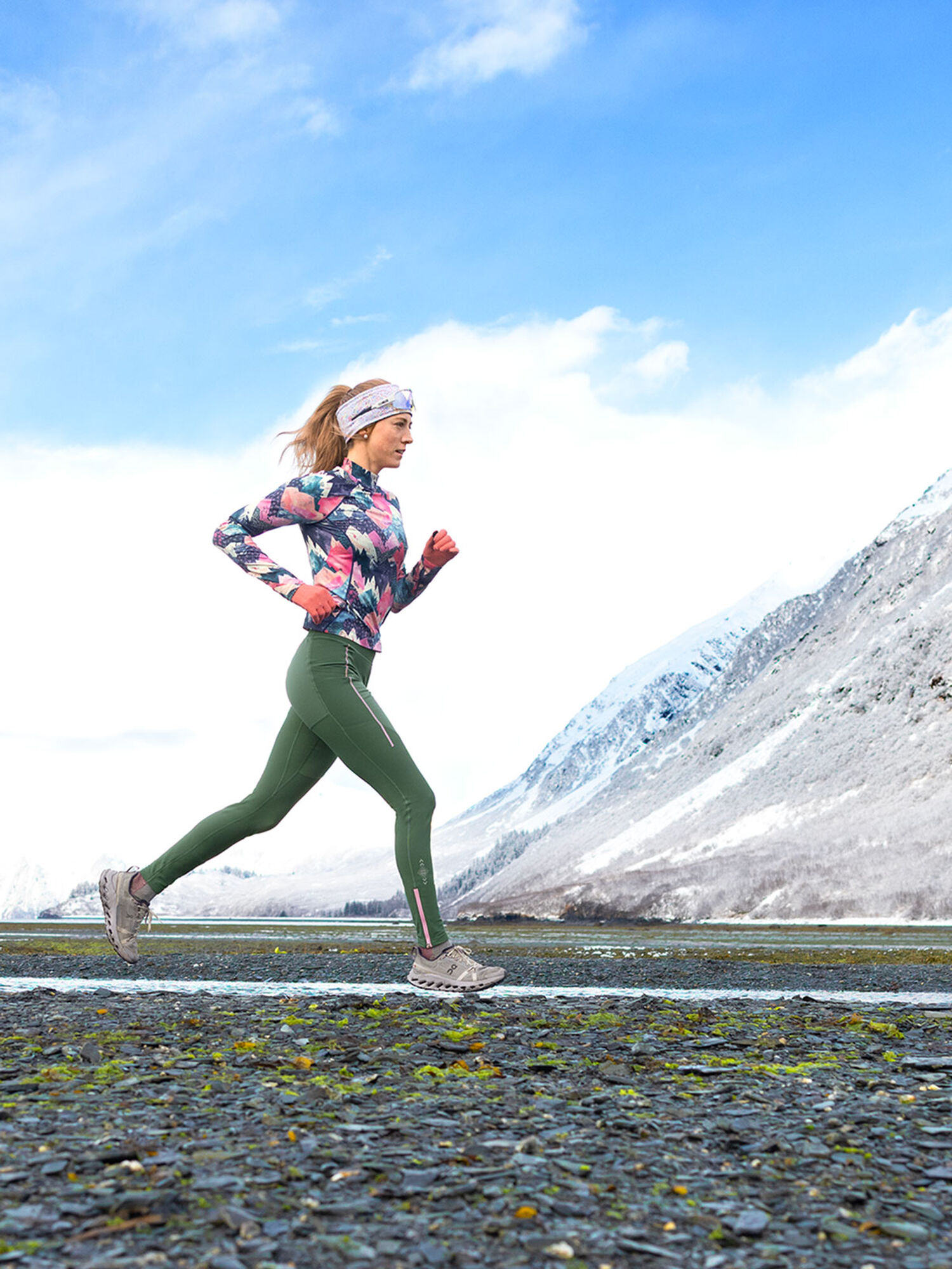 Cascade Long Sleeve Tee, , model