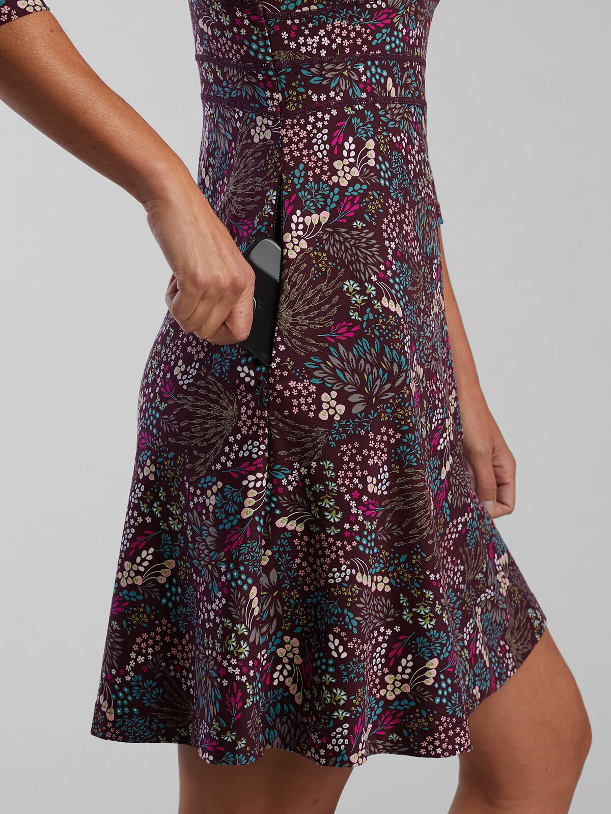 Dream 3/4 Sleeve Dress: Giverny