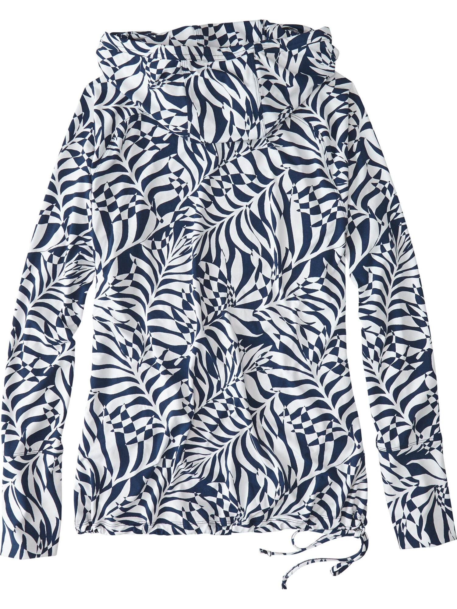 Sunbuster Long Sleeve Hoodie - Palm Print, , original