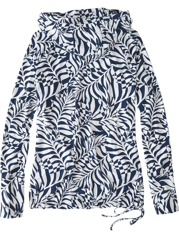 Sunbuster Long Sleeve Hoodie - Palm Print, , original
