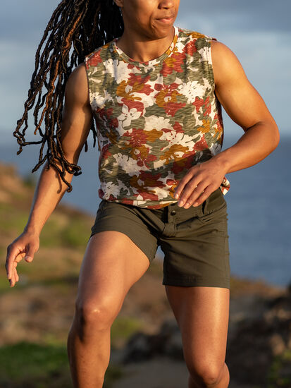 Ravine Tank Top - Floral Camo, , model