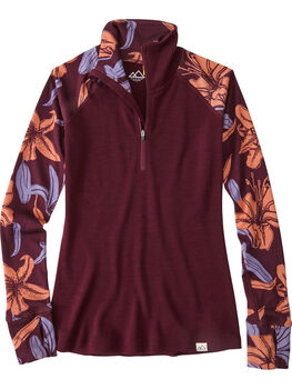 What the Bluff 1/2 Zip Long Sleeve Top