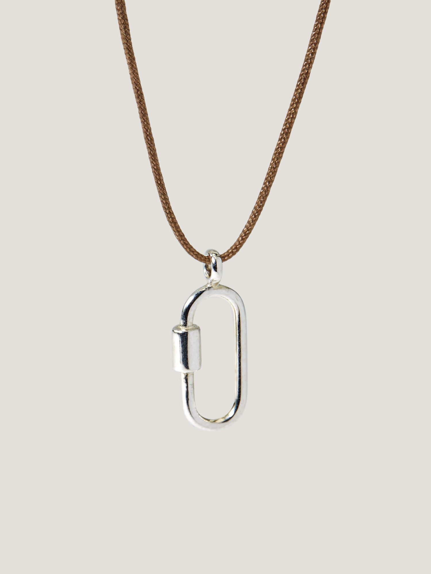Tiny Charm Necklace - Carabiner, , original