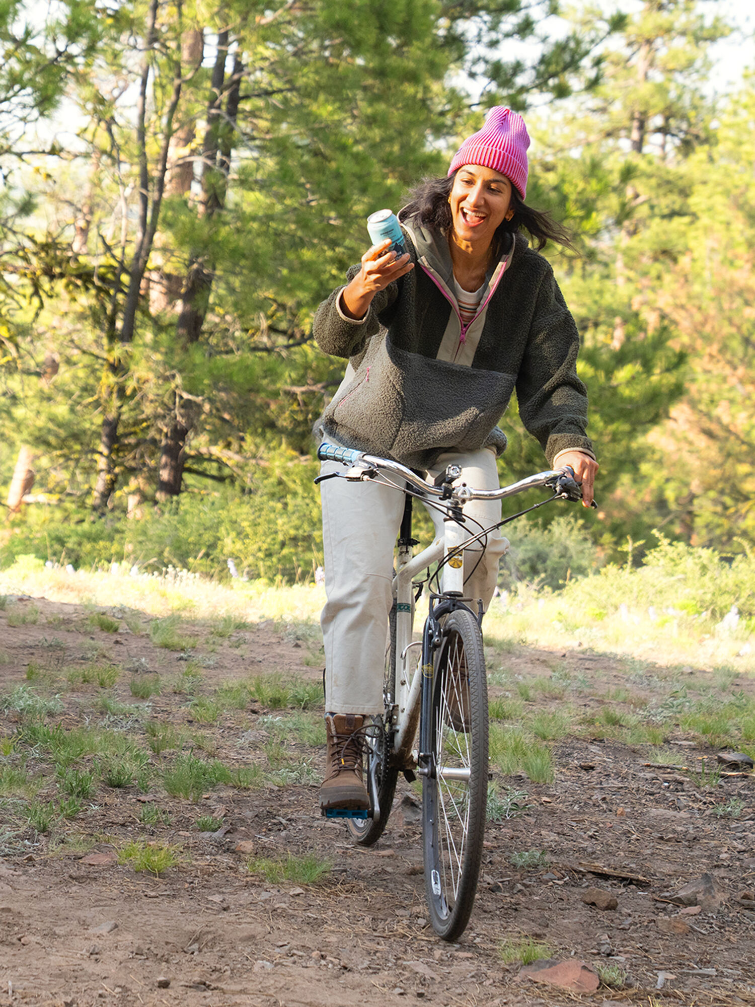 Sawtooth Fleece Pullover, , model