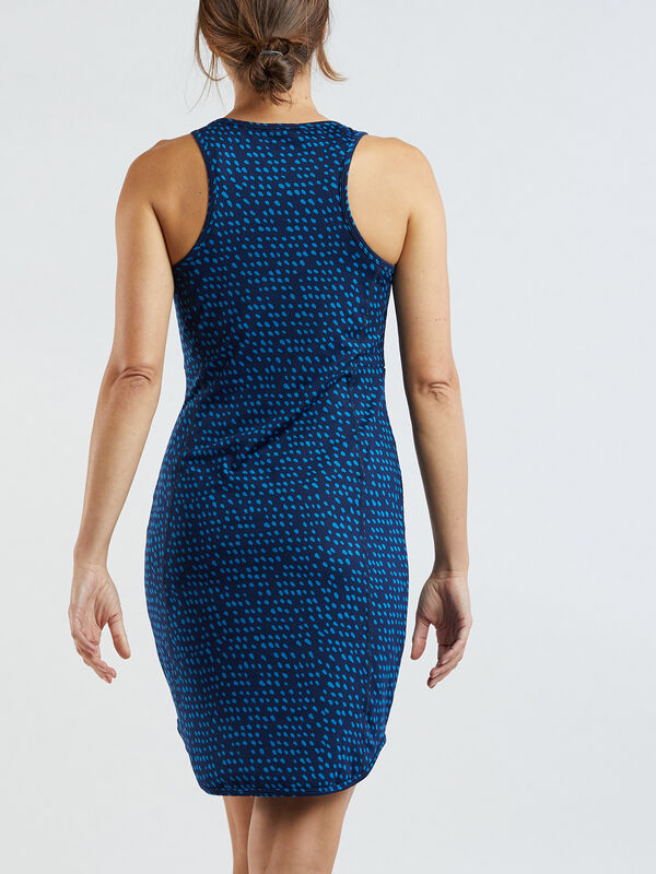 Alpha Racerback Dress - Batik Dot, , original