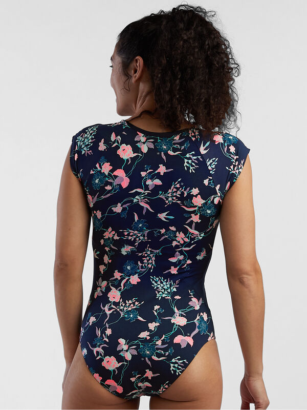 Barrel One Piece Swimsuit - Kyoto Garden, , original