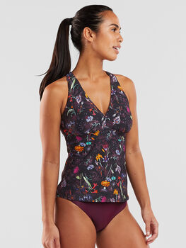 Better Tankini Top - Midnight Garden