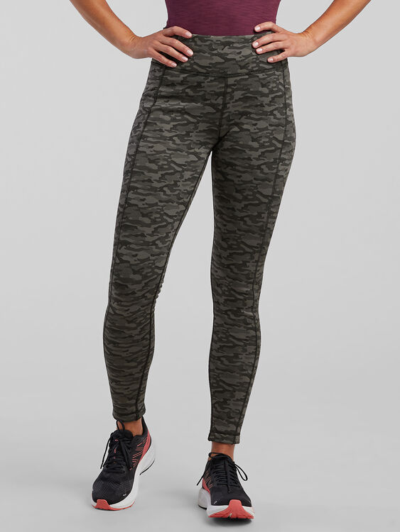 Women's Fleece Lined Leggings: Crash - Camo