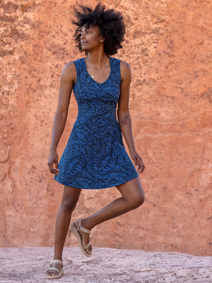 On the Rocks Dress - Begonia, , model