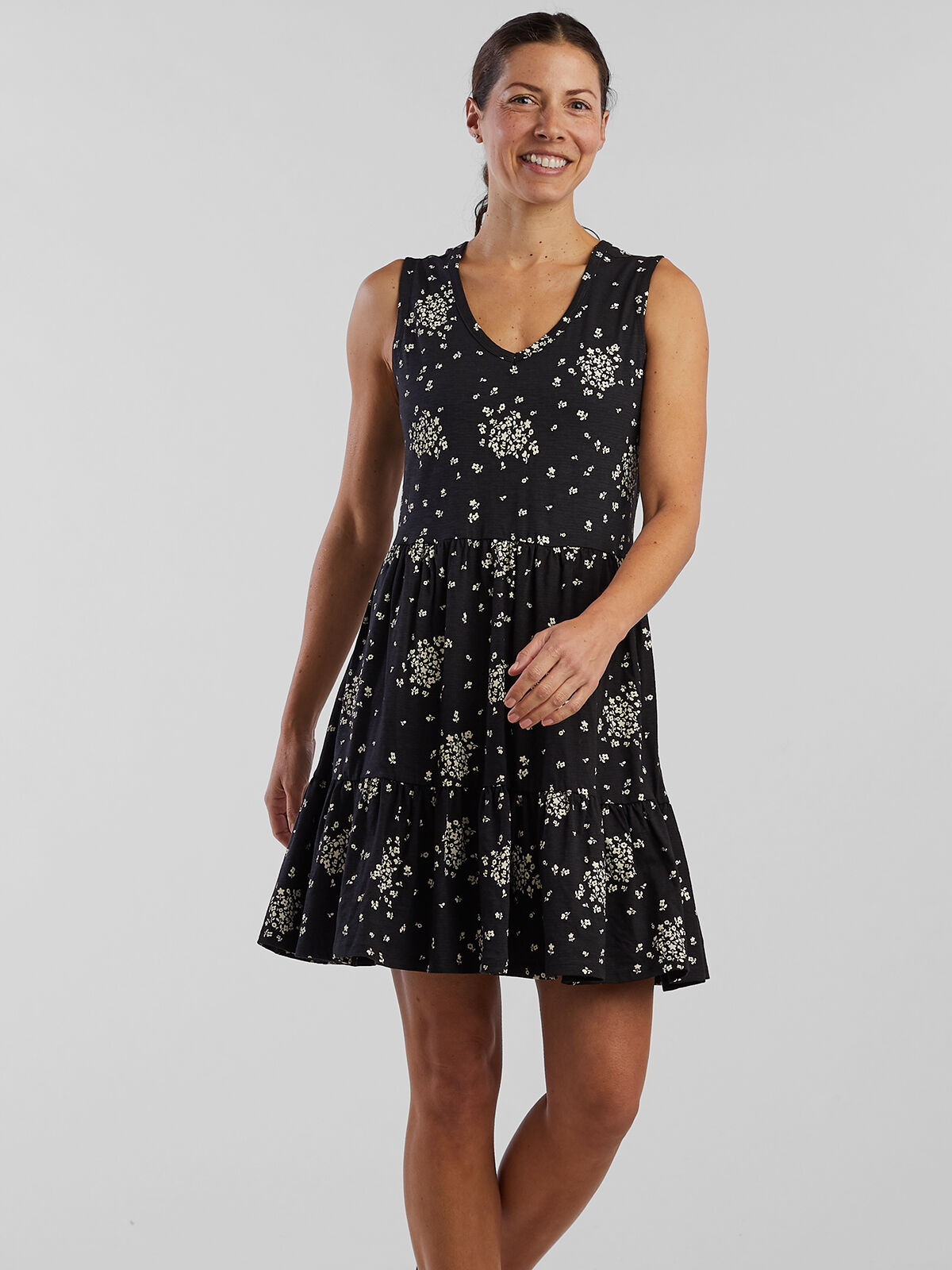Toad Co V Neck Sleeveless Dress Amelia Title Nine
