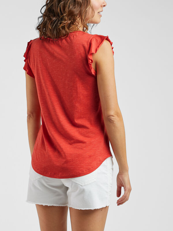 Samba Flutter Sleeve Top, , original