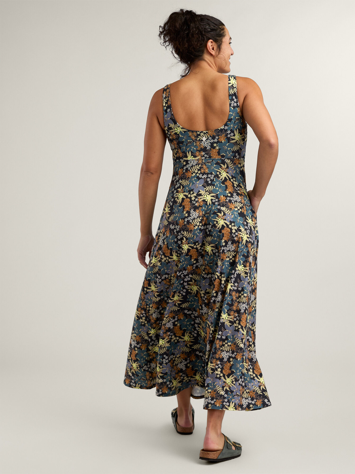 Liberty Scoop Neck Midi Dress, , original