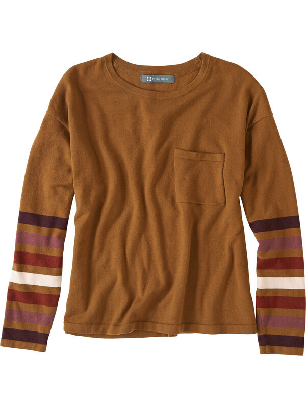 Synergy Crew Neck Sweater - Sleeve Stripe, , original