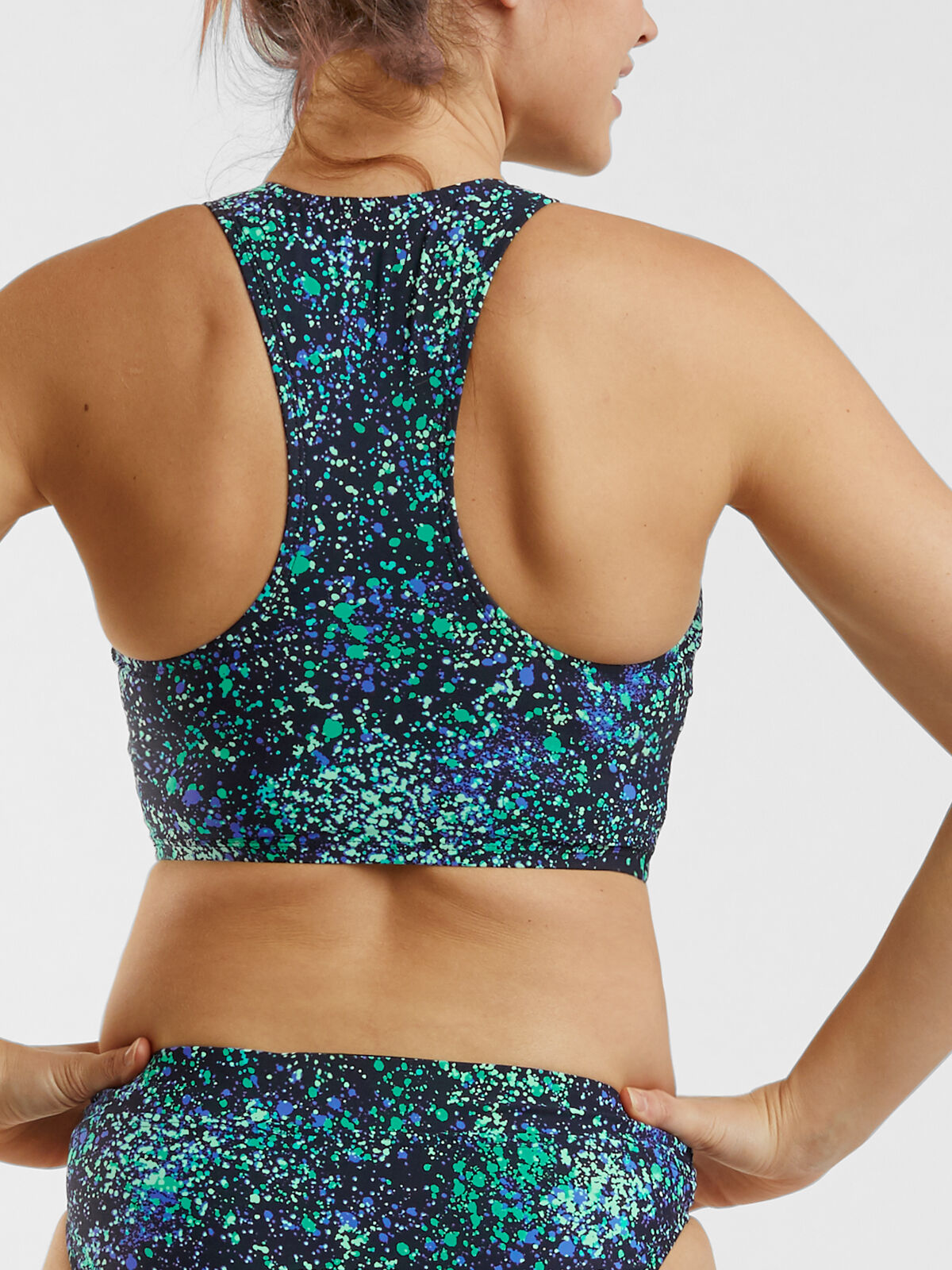 Midkini Top Bond Alumni Zip Front - Hubble