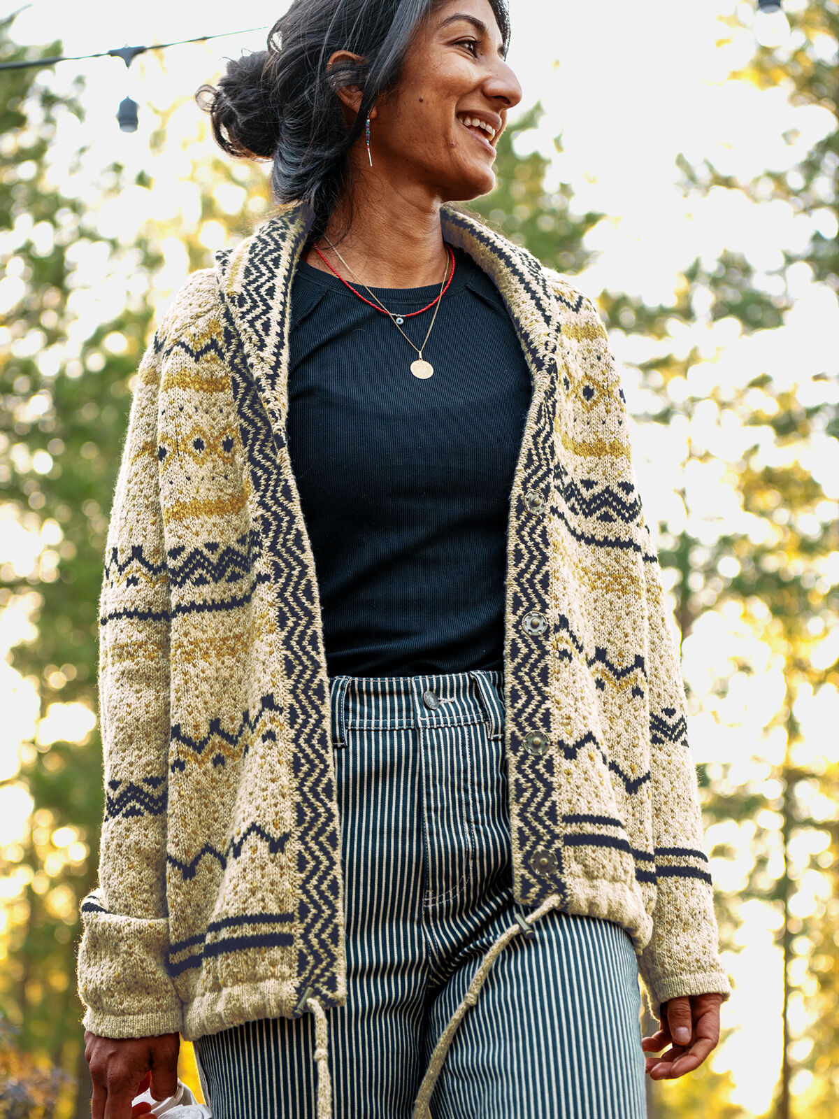 prAna Northwoods Open Front Cardigan Car Camp Sweater | Title Nine