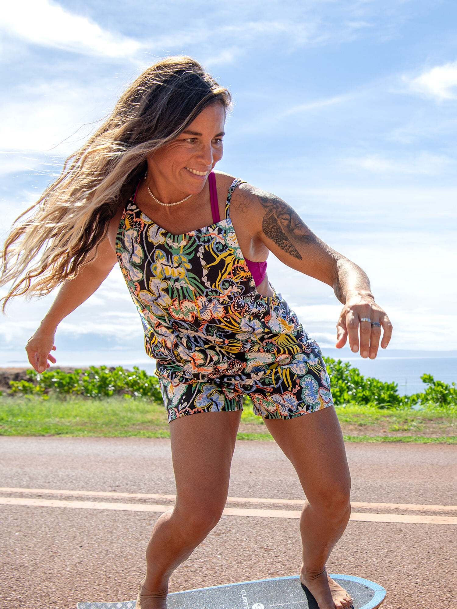 Tidal Threads Romper, , model