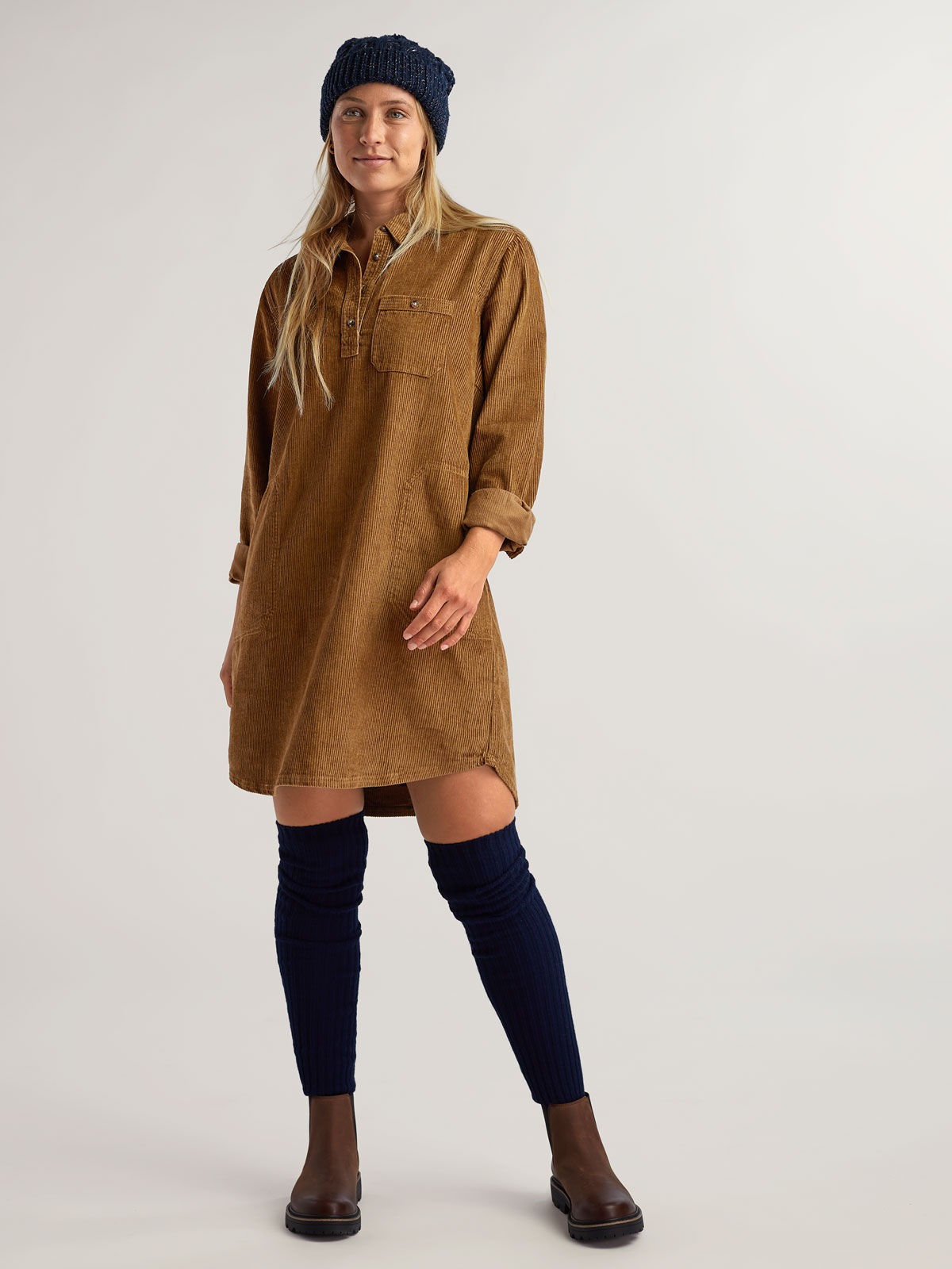 Toad&Co Women's Cascadia Popover Long Sleeve Dress | Title Nine