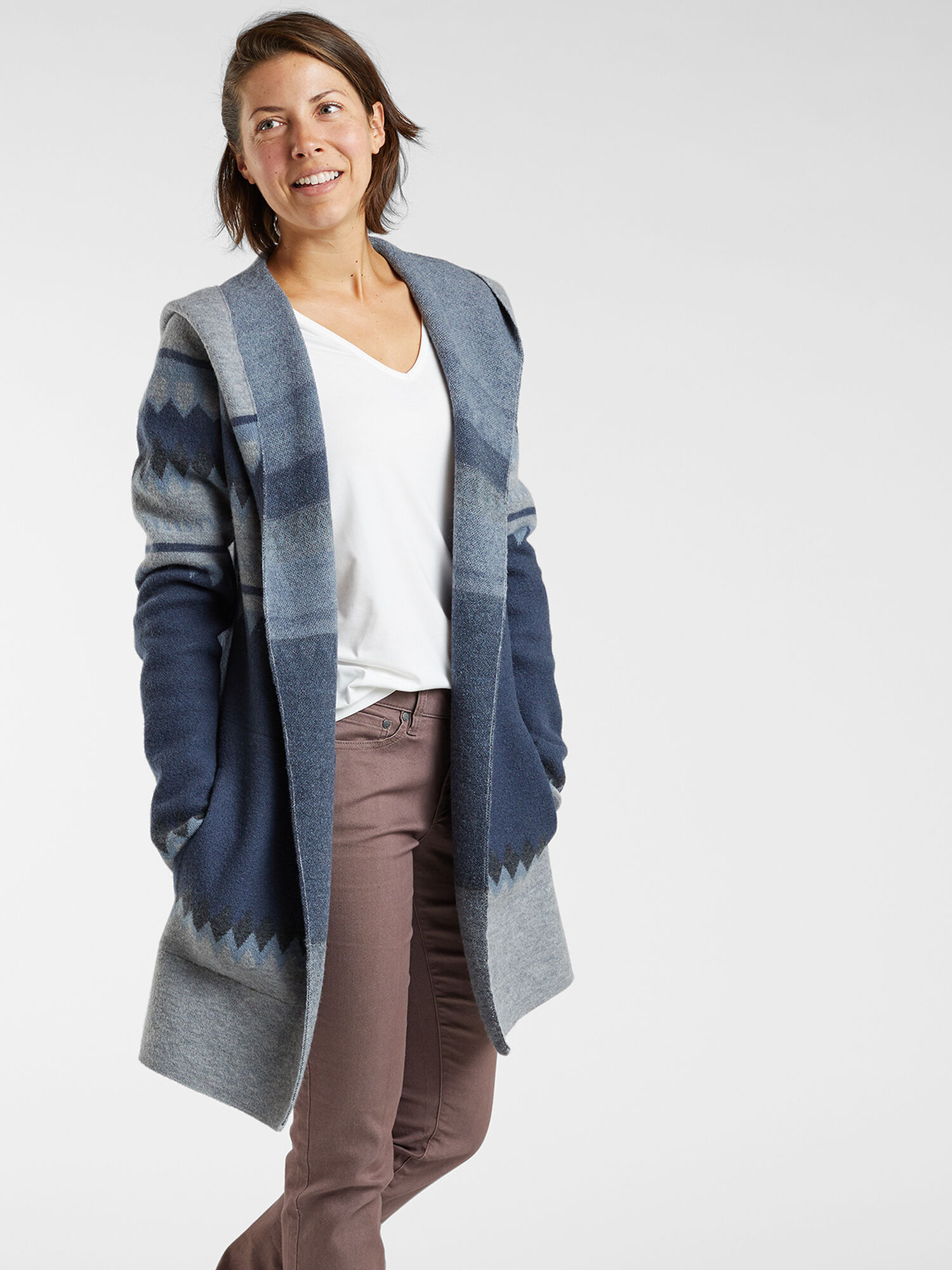 The Stevie Long Sweater - Placed Print, , model