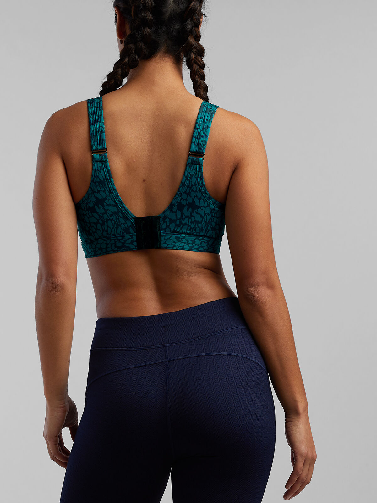 solid tech athena sports bra by moving comfort for title nine