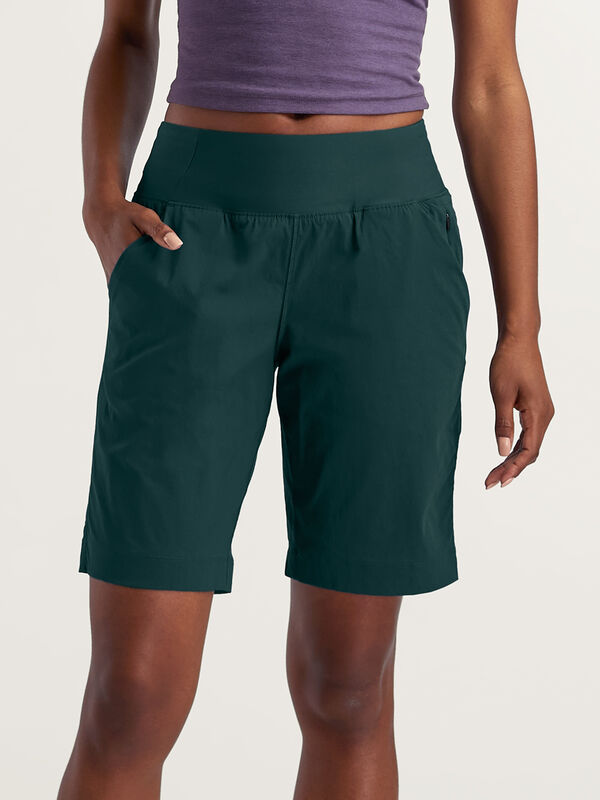 Prana Womens Hiking Shorts: Evergreen 9.5
