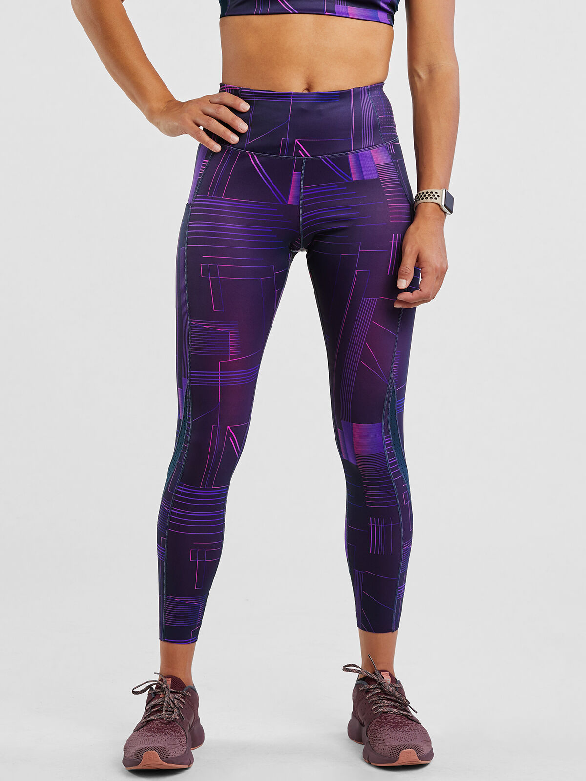 Purple Running Capris