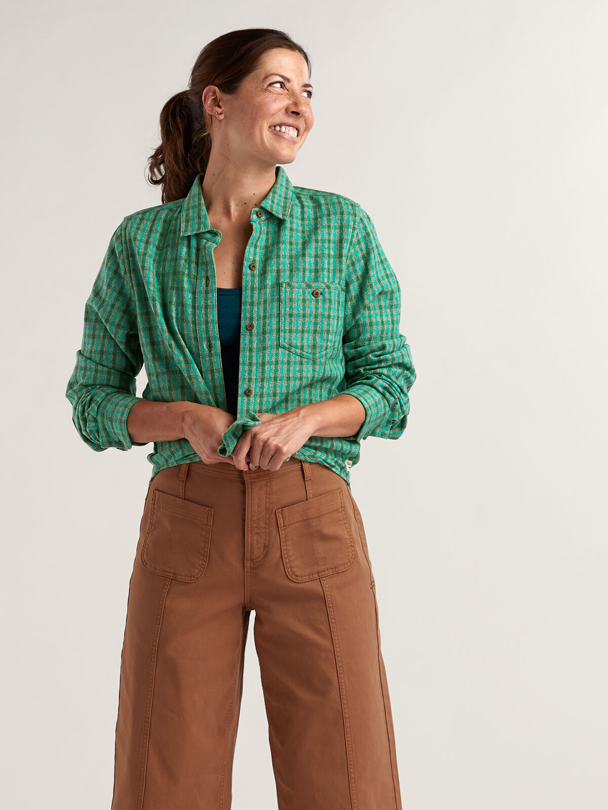 COTA FLANNEL TREATMENT コタ　フランネル Toad and Co Women's Flannel Shirt - Plaiditude