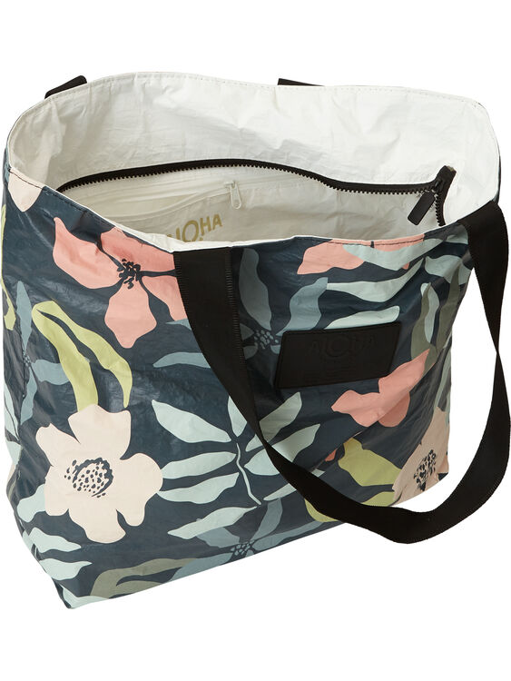 Aloha Zipper Tote Bag - Flora, , original