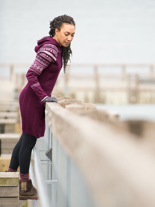 Mover-Maker Hoodie Sweater Dress, , model