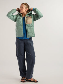 Patagonia Diamond Quilted Bomber Hoodie Jacket