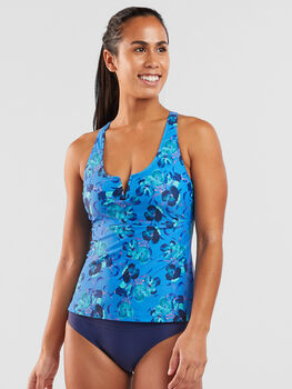 Aria Underwire Tankini Top - Chili Blossom